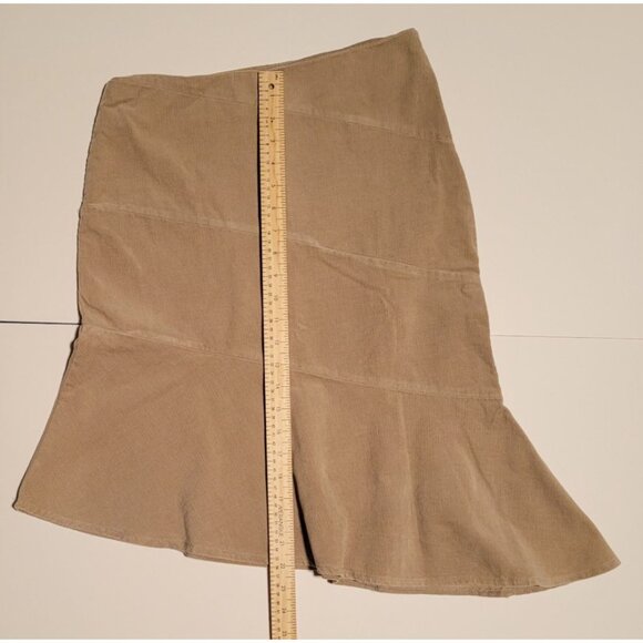 Smart Set Beige Polyester Dress Skirt Size 5 Side Zipper Knee Length - Picture 2 of 5